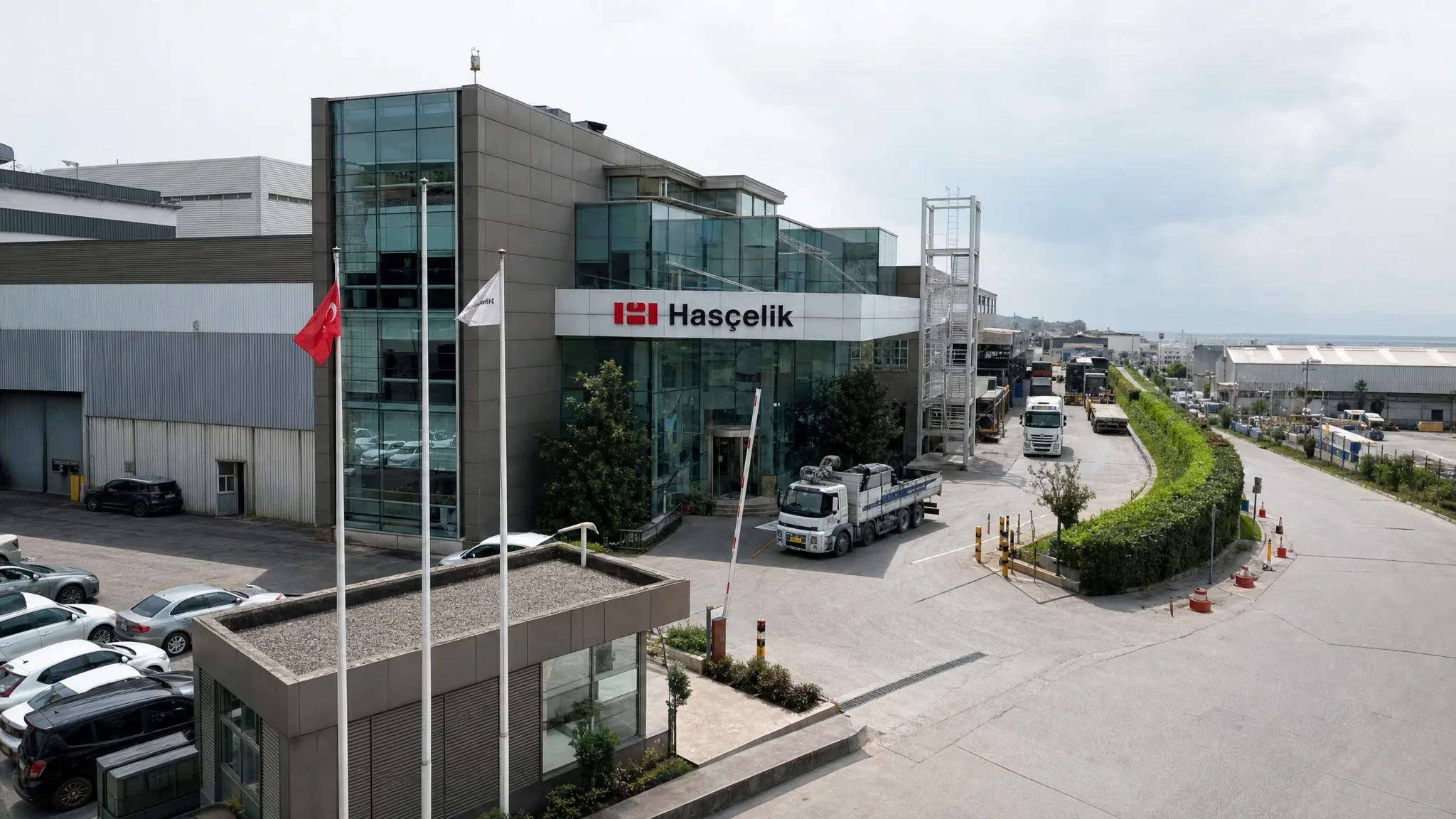 Hasçelik üretim tesisi genel görünümü